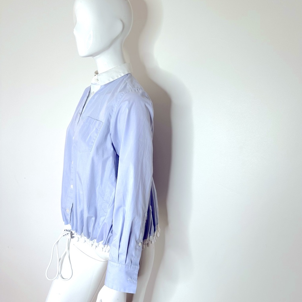 Sacai Luck Trapeze Blouse Toggle Detail - Picture 3 of 14